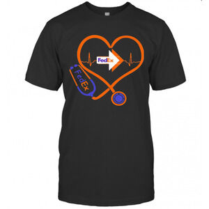 Fed Ex Nurse Stethoscope Love Heartbeat T-Shirt